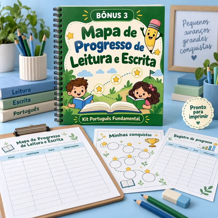 Bônus 3 — Mapa de Progresso de Leitura e Escrita